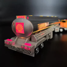 Load image into Gallery viewer, 1994 Shell Silverado Toy Tanker Truck Shell Oil Tanker Semi Truck & Trailer Yellow