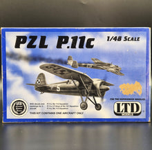 Load image into Gallery viewer, LTD Models PZL P.11c Polish Air Force Aircraft Model #9803 1:48 Scale Plastic Model Kit