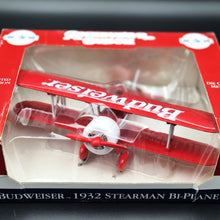 Load image into Gallery viewer, Budweiser 1932 Stearman Bi-Plane - Anheuser Busch Vintage Airplane Bank - Adult Collectors Series