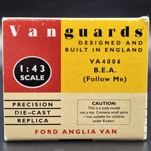 Load image into Gallery viewer, Vanguards Ford Thames 307E Anglia Van BEA #VA4006 1:43 1950-60's Classic Commercial Vehicles