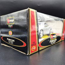 Load image into Gallery viewer, Bburago 1999 Porsche 911 996 Turbo Coupe Silver #33067 Gold Collection 1:18 Die Cast Car