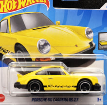 Load image into Gallery viewer, Hot Wheels 2024 Porsche 911 Carrera RS 2.7 Yellow #46 Factory Fresh 4/10 New