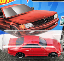 Load image into Gallery viewer, Hot Wheels 2024 '89 Mercedes-Benz 560 SEC AMG Red #82 HW Modified 8/10 New
