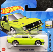 Load image into Gallery viewer, Hot Wheels 2024 Ford Escort RS2000 Neon Green #23 Factory Fresh 1/10 New