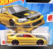 Load image into Gallery viewer, Hot Wheels 2024 Honda Civic Si Gold #45 HW J-Imports 2/10 New