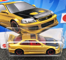 Load image into Gallery viewer, Hot Wheels 2024 Honda Civic Si Gold #45 HW J-Imports 2/10 New