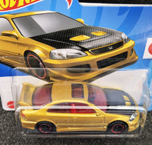 Load image into Gallery viewer, Hot Wheels 2024 Honda Civic Si Gold #45 HW J-Imports 2/10 New