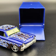 Load image into Gallery viewer, Explorafind Scania Style Enclosed Car Carrier Truck Blue 1:64 Die Cast