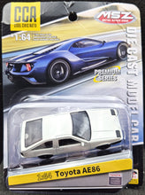 Load image into Gallery viewer, Explorafind 1986 Toyota AE86 Corolla Levin/Sprinter Trueno White 1:64 Die Cast Car New