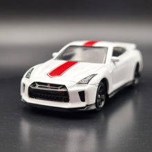 Load image into Gallery viewer, Explorafind Nissan GT-R (R35) 50th Anniversary Edition White 1:64 Die Cast Car