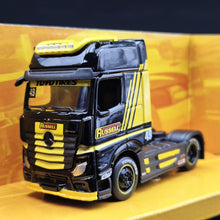 Load image into Gallery viewer, Maisto 2020 Mercedes-Benz Actros 1851 Truck Black 1:64 Maisto Design Custom Rigs Diecast