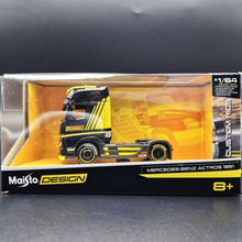 Load image into Gallery viewer, Maisto 2020 Mercedes-Benz Actros 1851 Truck Black 1:64 Maisto Design Custom Rigs Diecast