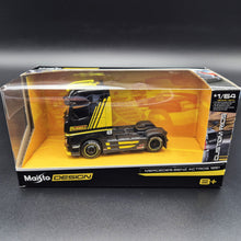 Load image into Gallery viewer, Maisto 2020 Mercedes-Benz Actros 1851 Truck Black 1:64 Maisto Design Custom Rigs Diecast