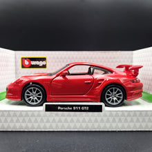 Load image into Gallery viewer, Bburago 2009 Porsche 911 GT2 Red 1:32 Die Cast Car