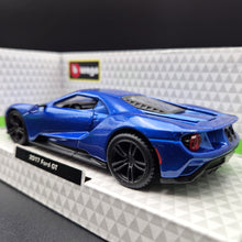 Load image into Gallery viewer, Bburago 2017 Ford GT Dark Blue 1:32 Die Cast Car