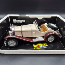 Load image into Gallery viewer, Bburago Mercedes-Benz SSK (1928) Beige #3009 1:18 Die Cast Car