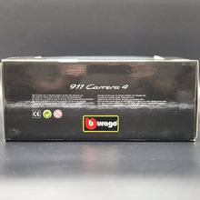 Load image into Gallery viewer, Bburago 1997 Porsche 911 Carrera 4 Dark Purple 1:18 Die Cast Car