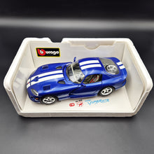 Load image into Gallery viewer, Bburago 1996 Dodge Viper GTS Coupe Blue #3030 1:18 Die Cast Car