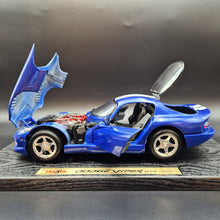 Load image into Gallery viewer, Maisto 1996 Dodge Viper GTS Coupe Blue #31832 1:18 Special Edition Die Cast Car