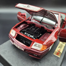 Load image into Gallery viewer, Maisto 1989 Mercedes-Benz 500SL Convertible Dark Red #31801 1:18 Special Edition Die Cast Car