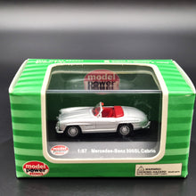 Load image into Gallery viewer, Model Power Minis Mercedes-Benz 300SL Cabrio Silver #19210 1:87 Model