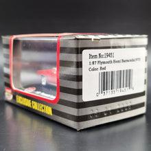 Load image into Gallery viewer, Model Power Minis 1970 Plymouth Hemi Barracuda Red #19451 1:87 Model