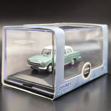 Load image into Gallery viewer, Oxford Diecast Ford Cortina Mk1 Lagoon/White 76COR1007 1:76 Model