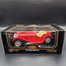 Load image into Gallery viewer, Bburago Jaguar SS 100 (1937) Red #3006 1:18 Die Cast Car