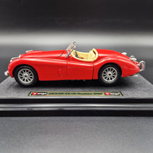 Load image into Gallery viewer, Bburago Jaguar XK120 Roadster (1948) Red #1502 1:24 Die Cast Car