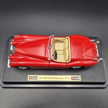 Load image into Gallery viewer, Bburago Jaguar XK120 Roadster (1948) Red #1502 1:24 Die Cast Car