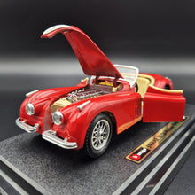 Load image into Gallery viewer, Bburago Jaguar XK120 Roadster (1948) Red #1502 1:24 Die Cast Car