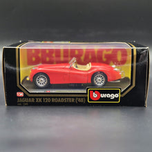 Load image into Gallery viewer, Bburago Jaguar XK120 Roadster (1948) Red #1502 1:24 Die Cast Car
