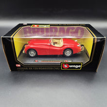 Load image into Gallery viewer, Bburago Jaguar XK120 Roadster (1948) Red #1502 1:24 Die Cast Car