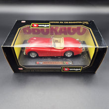 Load image into Gallery viewer, Bburago Jaguar XK120 Roadster (1948) Red #1502 1:24 Die Cast Car