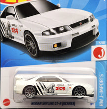 Load image into Gallery viewer, Hot Wheels 2024 Nissan Skyline GT-R (BCNR33) White #96 HW J-Imports 5/10 New Long Card