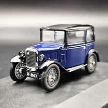 Load image into Gallery viewer, Oxford Diecast Austin Seven RN Saloon Royal Blue ASS002 1:43 Model