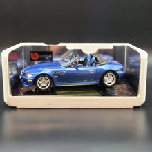 Load image into Gallery viewer, Bburago BMW M Roadster 1996 Blue #3349 1:18 Gold Collection Die Cast Car