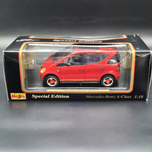 Load image into Gallery viewer, Maisto 1997 Mercedes-Benz A-Class Red #31841 1:18 Special Edition Die Cast Car
