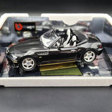 Load image into Gallery viewer, Bburago BMW M Roadster 1996 Black #3359 1:18 Gold Collection Die Cast Car