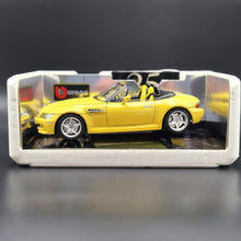 Load image into Gallery viewer, Bburago BMW M Roadster 1996 Yellow #3369 1:18 Gold Collection Die Cast Car