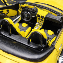 Load image into Gallery viewer, Bburago BMW M Roadster 1996 Yellow #3369 1:18 Gold Collection Die Cast Car