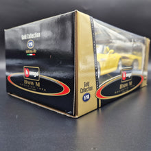 Load image into Gallery viewer, Bburago BMW M Roadster 1996 Yellow #3369 1:18 Gold Collection Die Cast Car