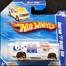 Load image into Gallery viewer, Hot Wheels 2010 Custom '77 Dodge Van Pearl White #125 HW City Works 9/10 New
