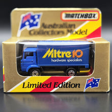 Load image into Gallery viewer, Matchbox 1981 Dodge Commando Delivery Truck Blue MB-72 Mitre 10 Limited Edition