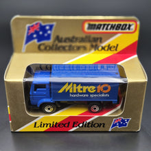 Load image into Gallery viewer, Matchbox 1981 Dodge Commando Delivery Truck Blue MB-72 Mitre 10 Limited Edition