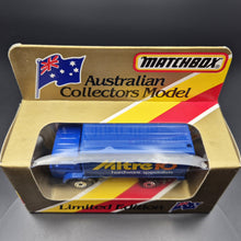 Load image into Gallery viewer, Matchbox 1981 Dodge Commando Delivery Truck Blue MB-72 Mitre 10 Limited Edition