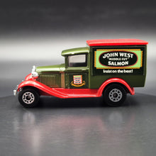 Load image into Gallery viewer, Matchbox 1990 Ford Model A Van John West Salmon Dark Green Series 1-75 MB38 Boxed