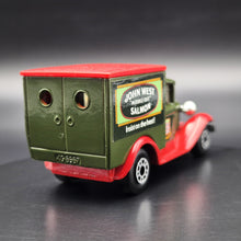 Load image into Gallery viewer, Matchbox 1990 Ford Model A Van John West Salmon Dark Green Series 1-75 MB38 Boxed