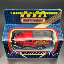 Load image into Gallery viewer, Matchbox 1983 Ford Model A Van Big Sister Bakehouse Products Red MB38 Matchbox 1-75 Boxed