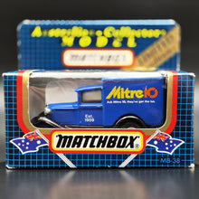 Load image into Gallery viewer, Matchbox 1990 Ford Model A Van Mitre 10 Blue Series 1-75 MB38 Boxed